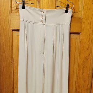 Beige polyester slacks, size 4-6